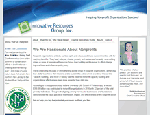 Tablet Screenshot of innovativeresourcesgroup.com
